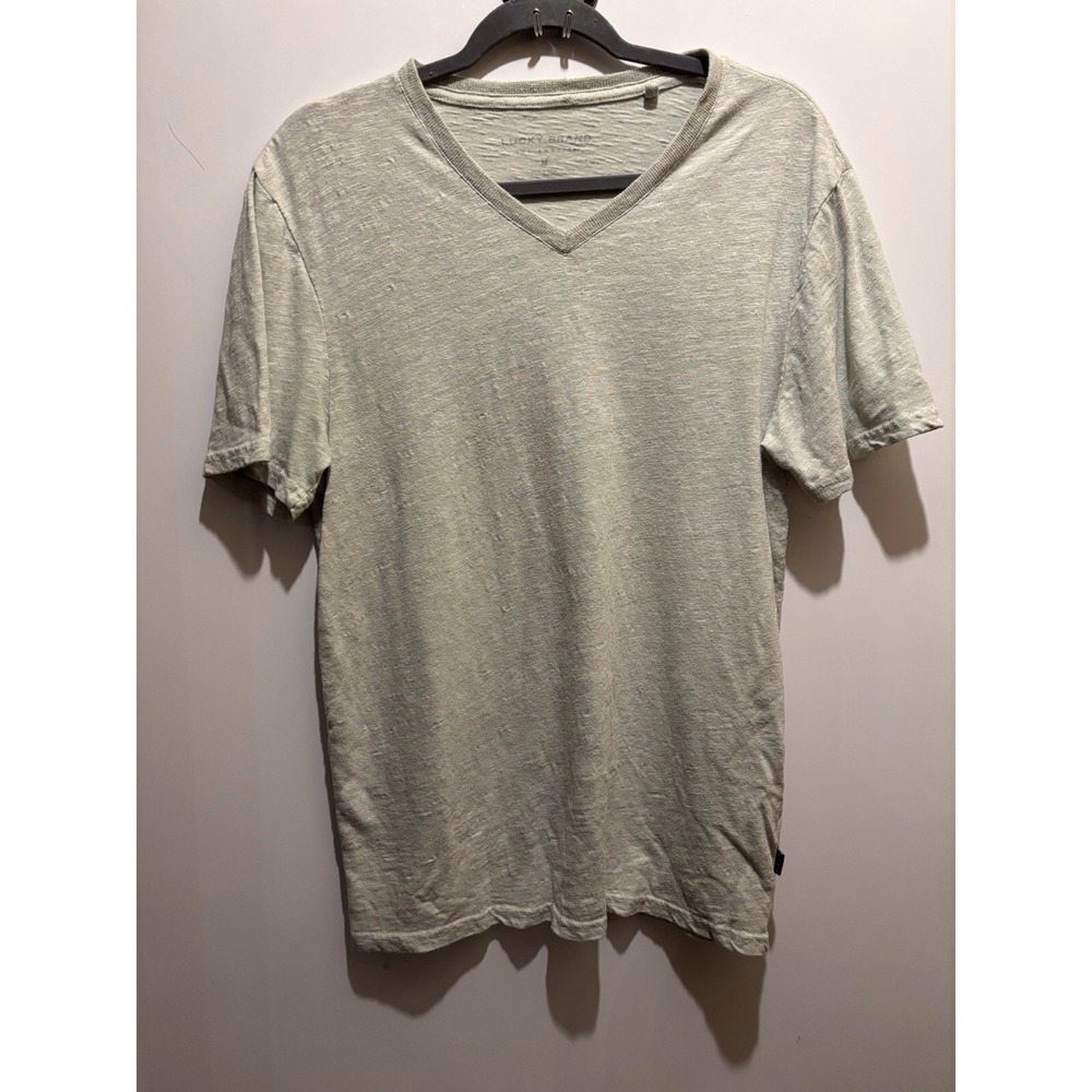 Lucky‎ Brand Los Angeles Men's Size Medium Green Tshirt